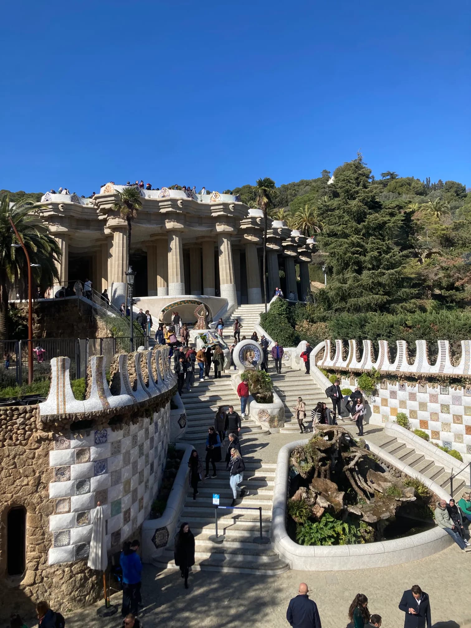 Stairs at the main entrance