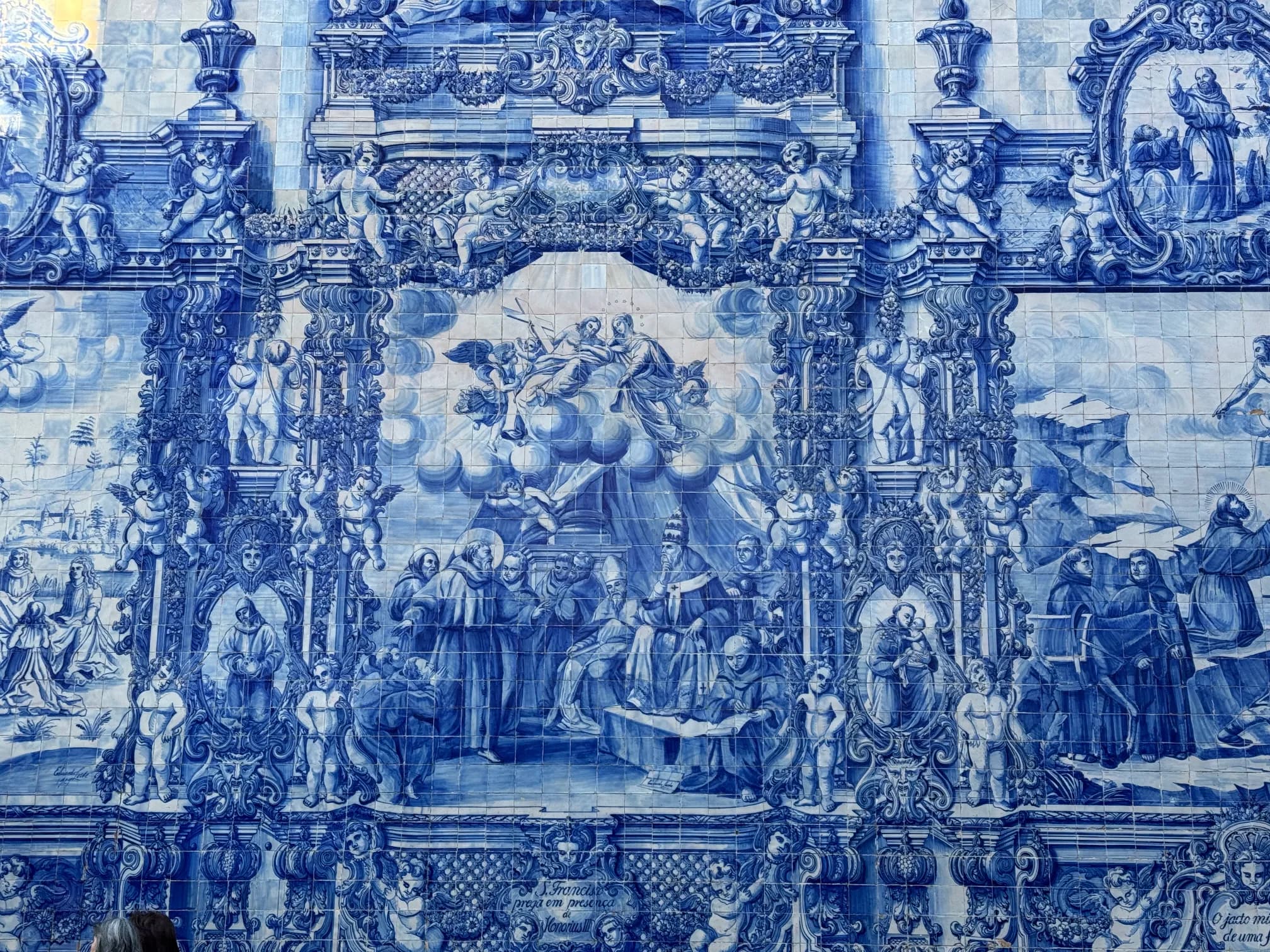 Azulejo na Capela das Almas de Santa Catarina