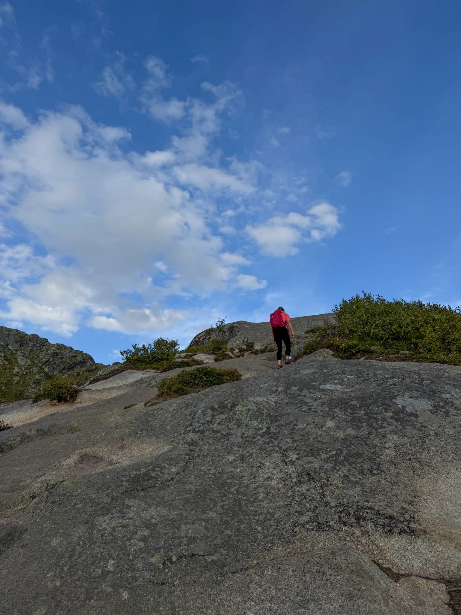 Wygładzone przez turystów kamienie na szlaku do Djevelporten