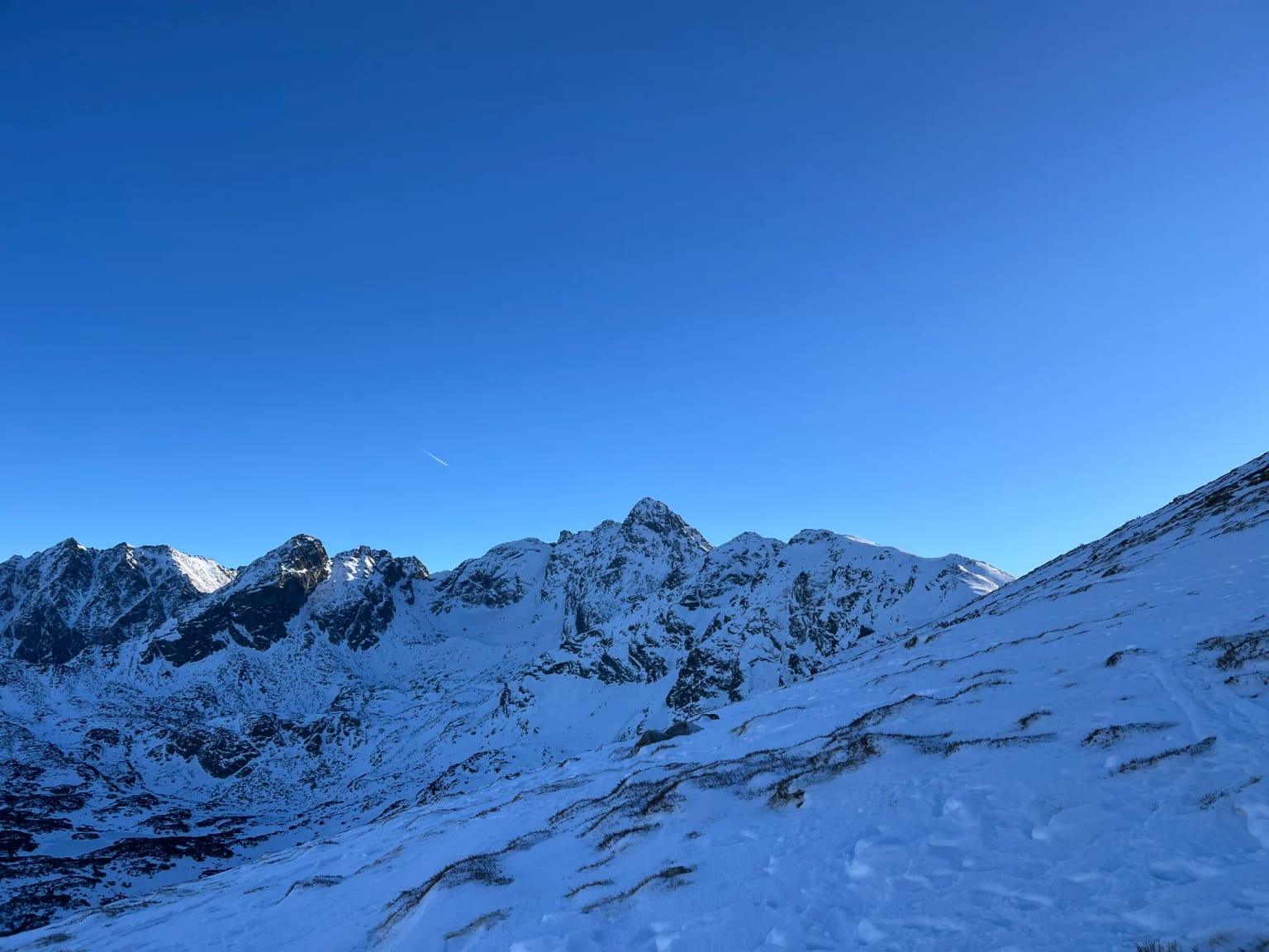 trail to Kasprowy Wierch in winter