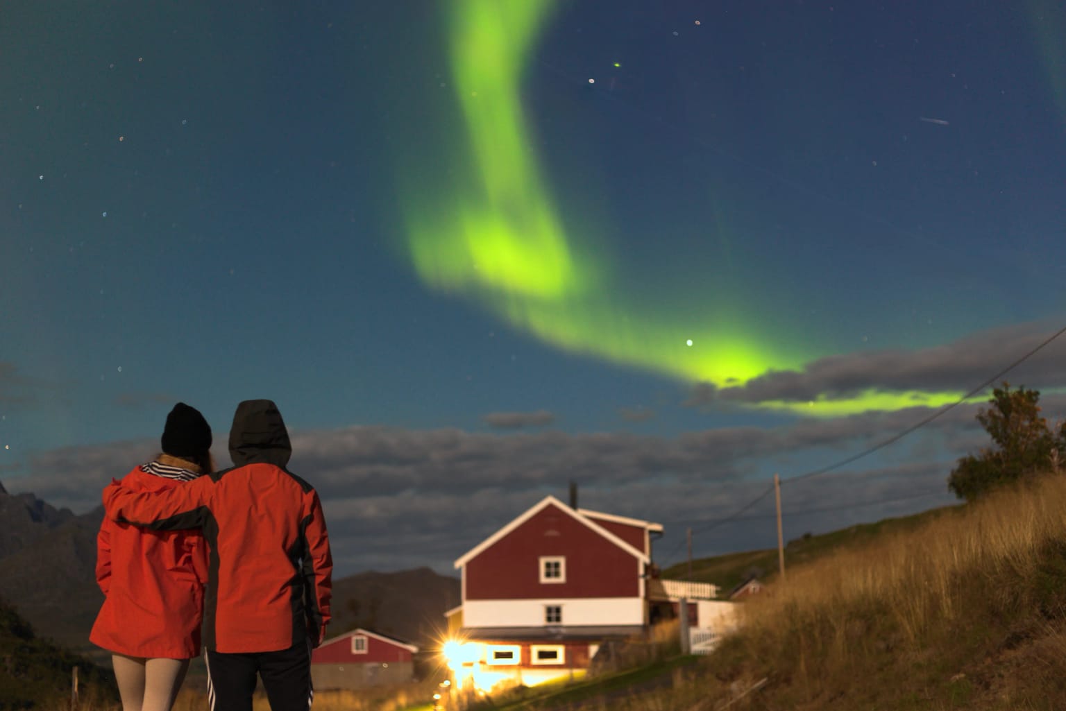 Zorza polarna nad Lofotami