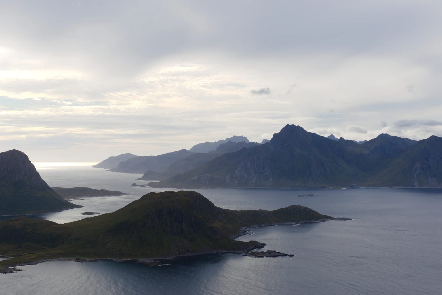 Widok ze szczytu Mannen