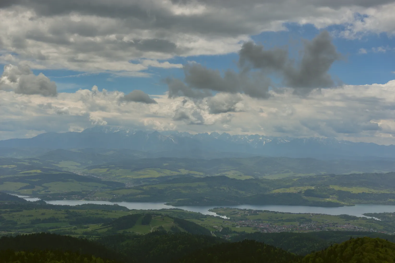 Panoramic view from Lubań summit