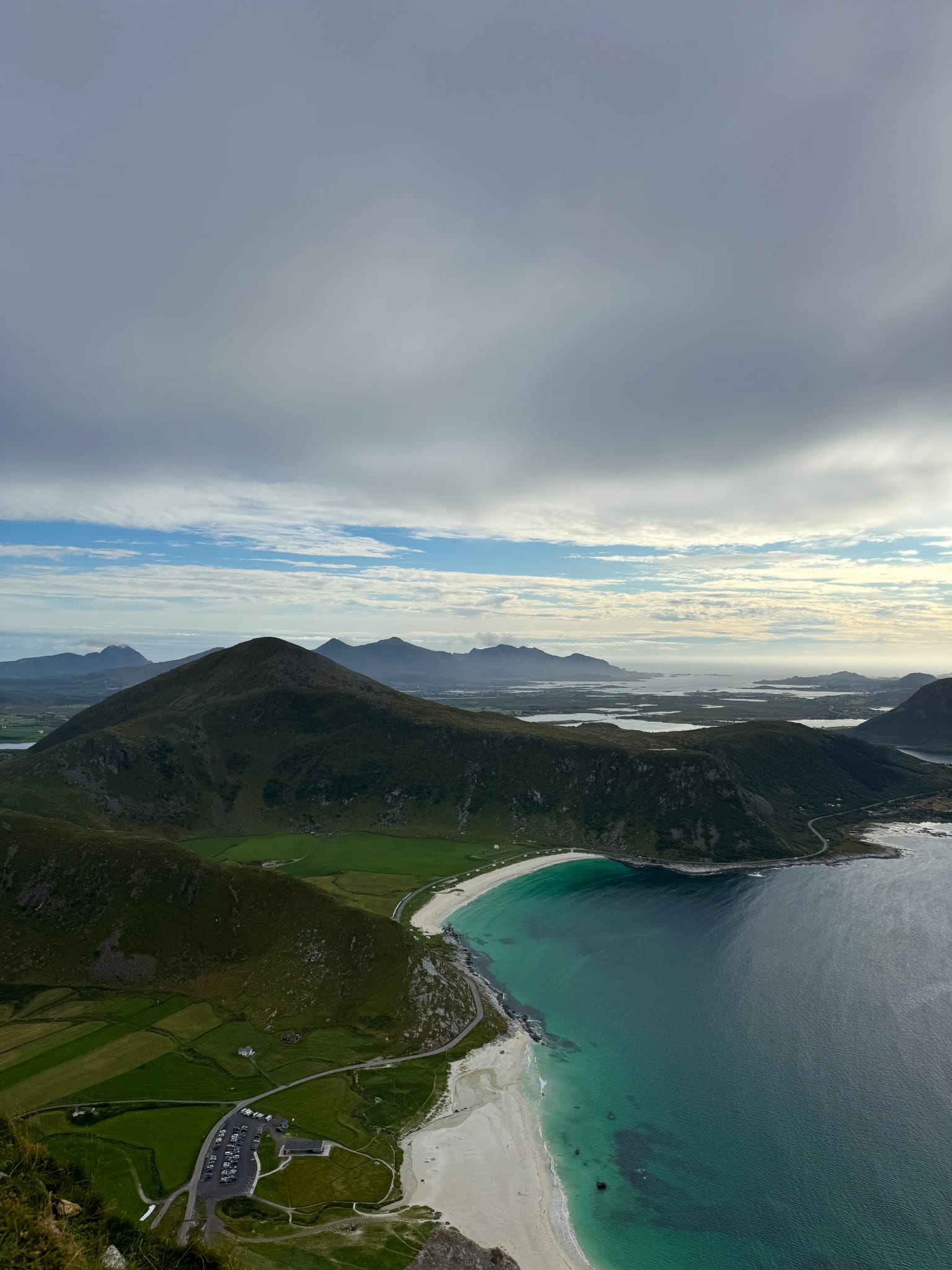 View of both beaches