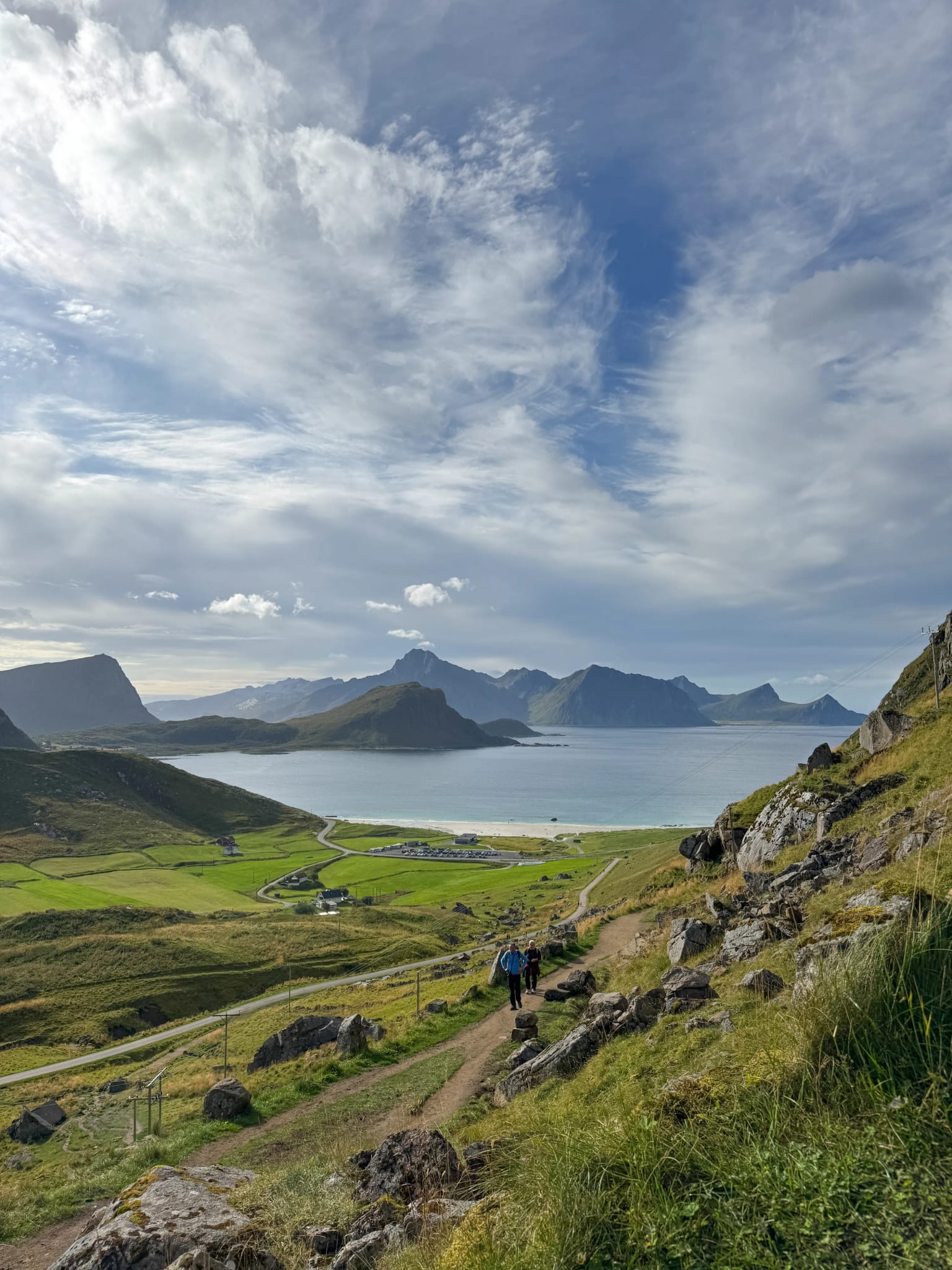 View of Haukland beach