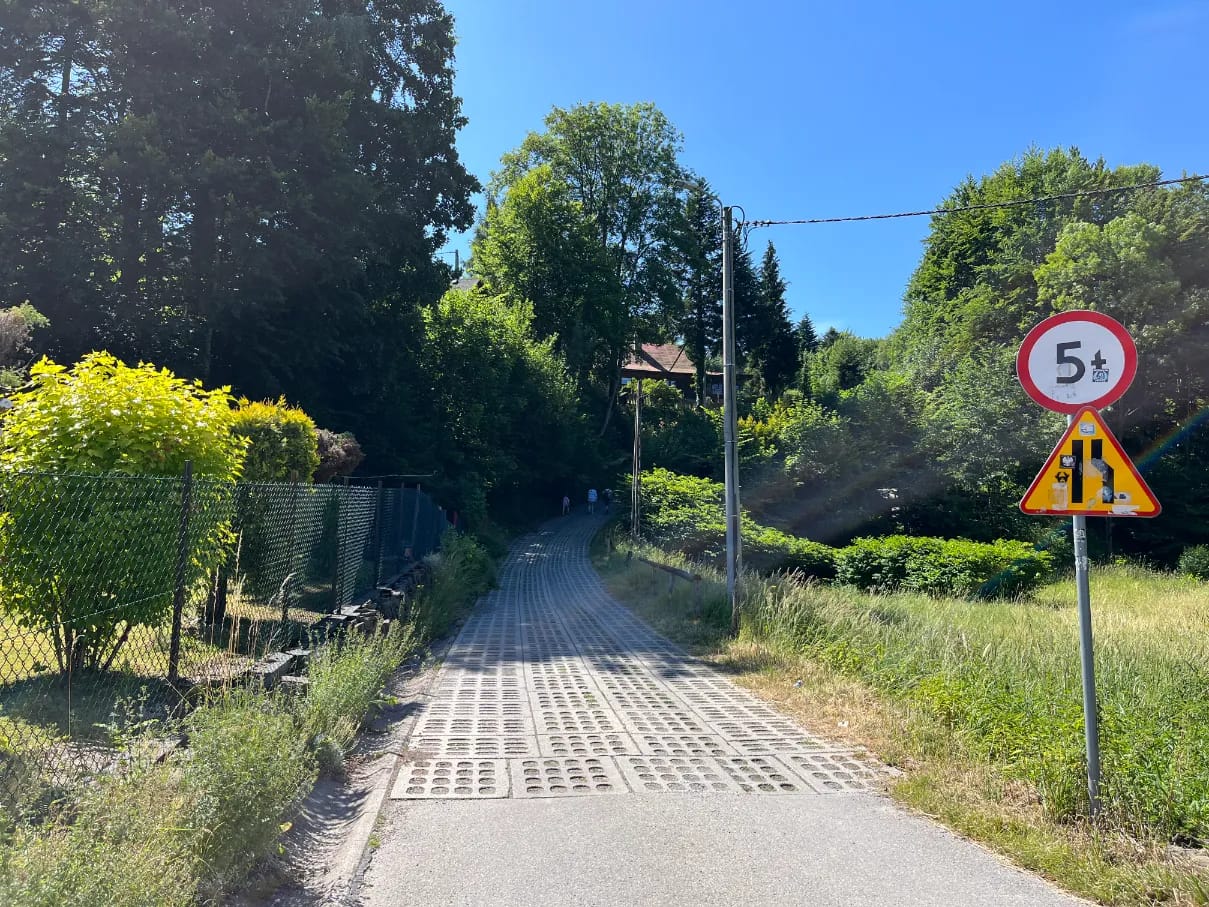 Początek szlaku na Skrzyczne