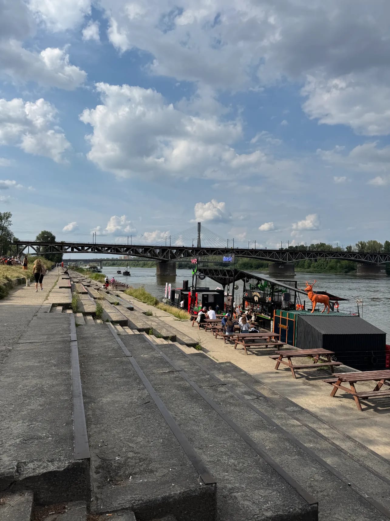 Vistula Boulevards in Warsaw