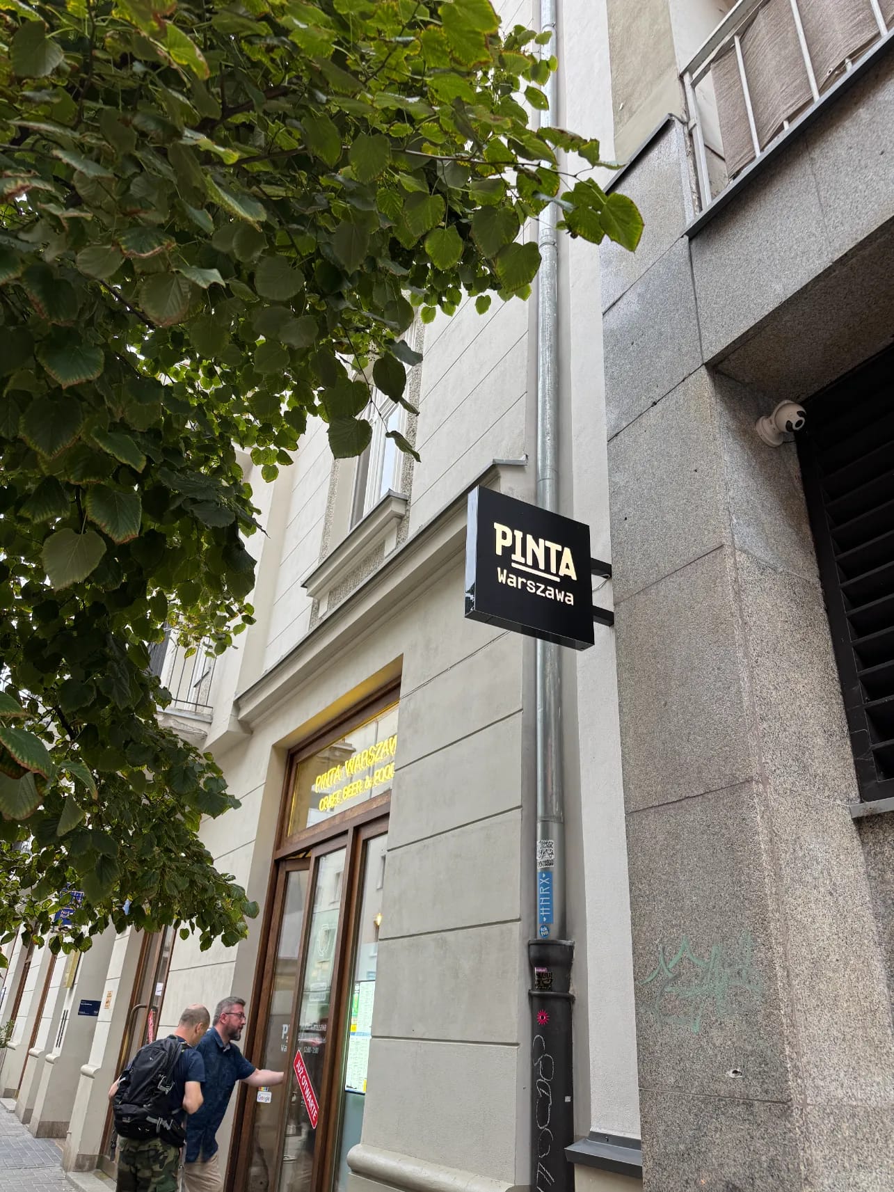 Beer glass at Warsaw pub