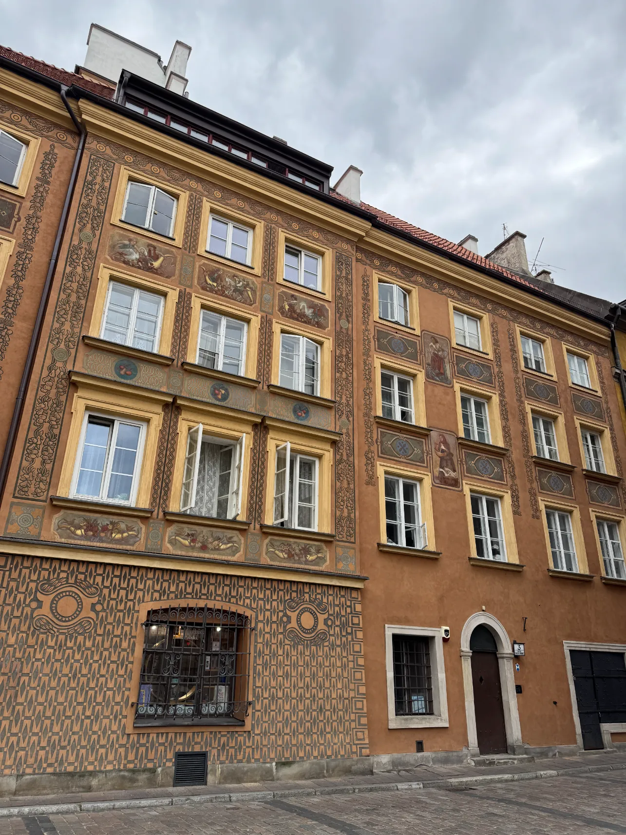 Historic tenement building in Warsaw
