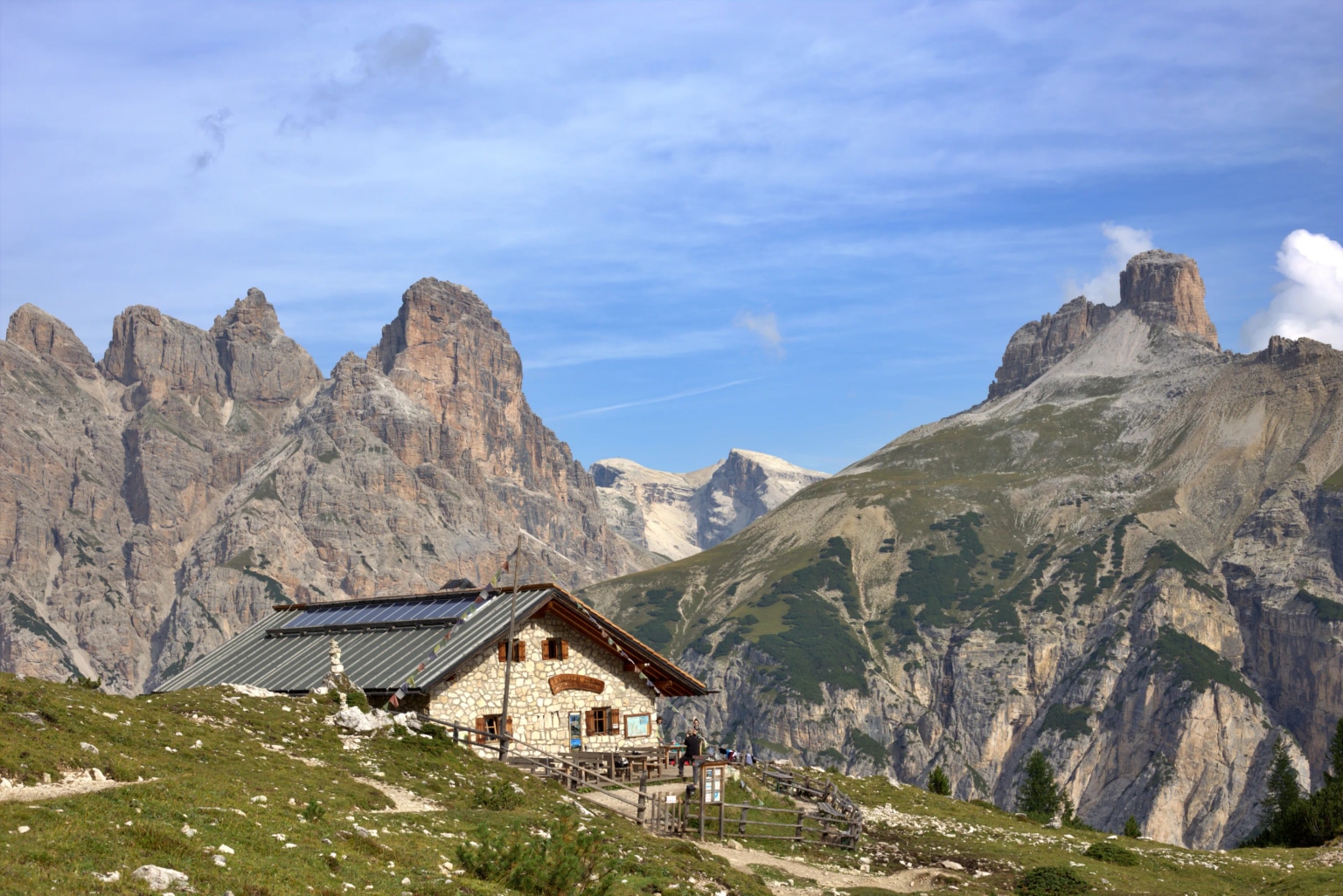 Schronisko górskie w Dolomitach - Tre Cime di Lavaredo